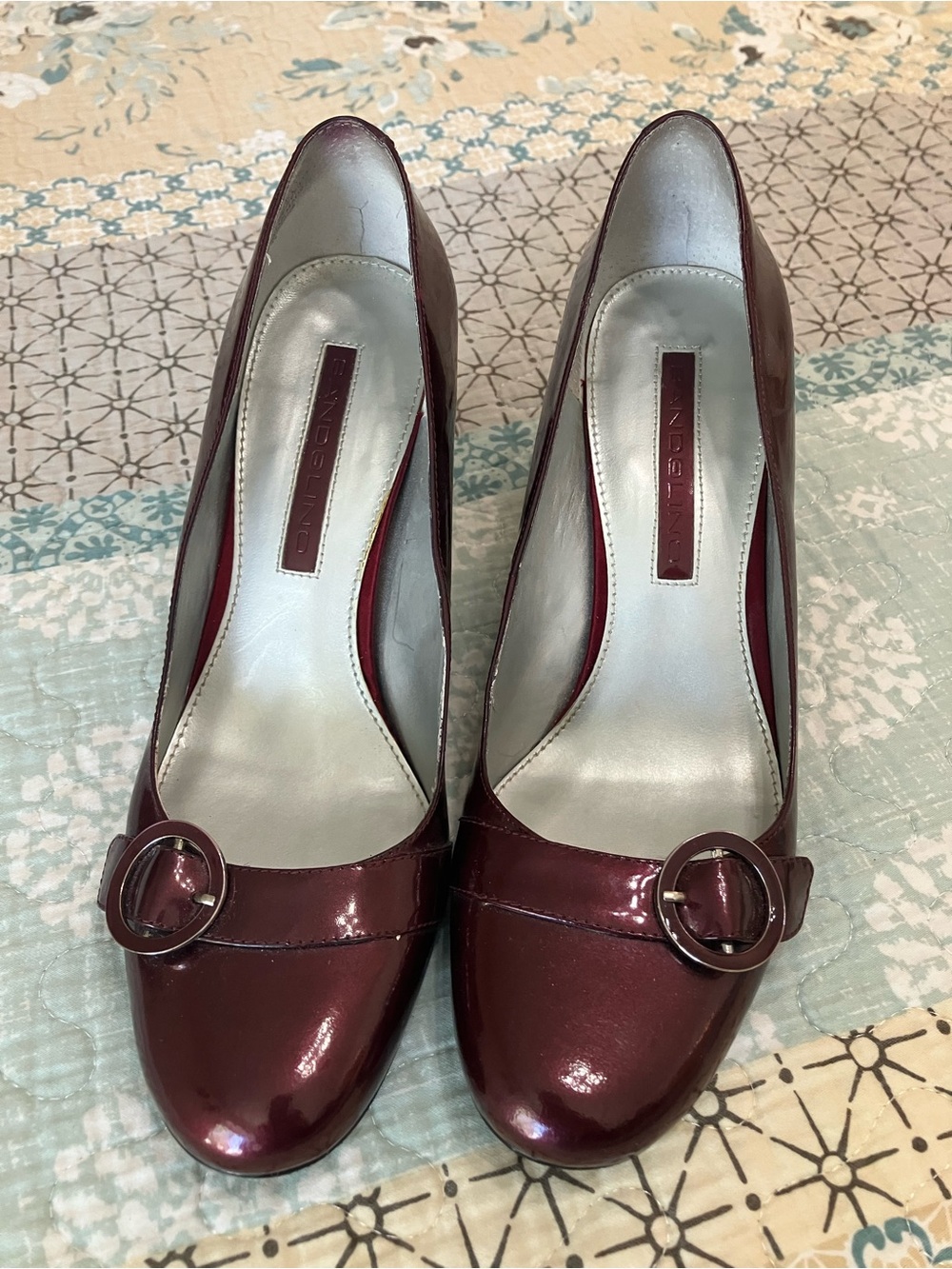 Bandolino Burgundy Patent Leather Heels Ruby Slippers Wizard of Oz Wicked